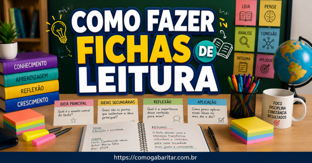 Como fazer fichas de leitura segundo a ABNT