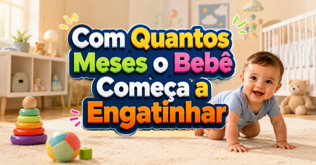 com quantos meses o bebe começa a engatinhar exatamente
