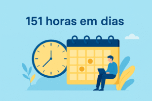151 horas em dias