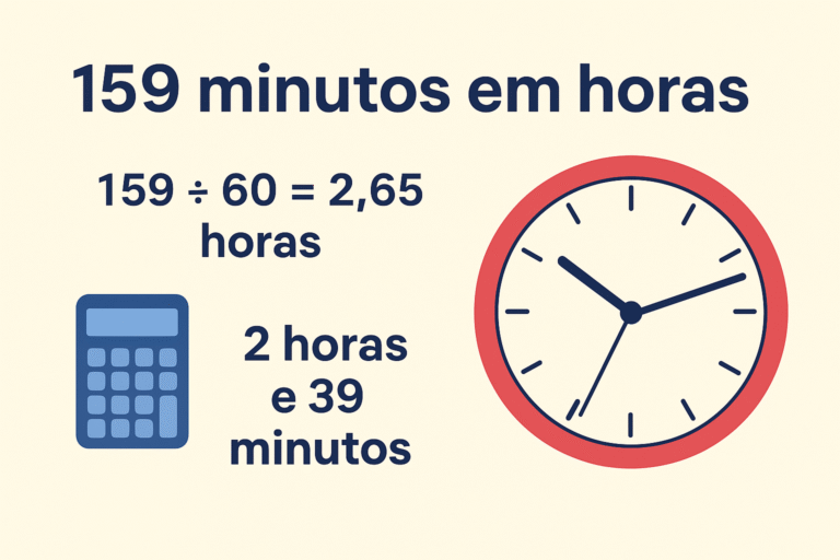 159 Minutos em Horas: Cálculo e Resposta | Como Gabaritar