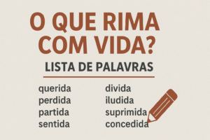 o que rima com vida