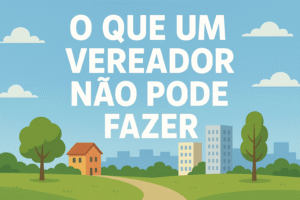 o que um vereador não pode fazer