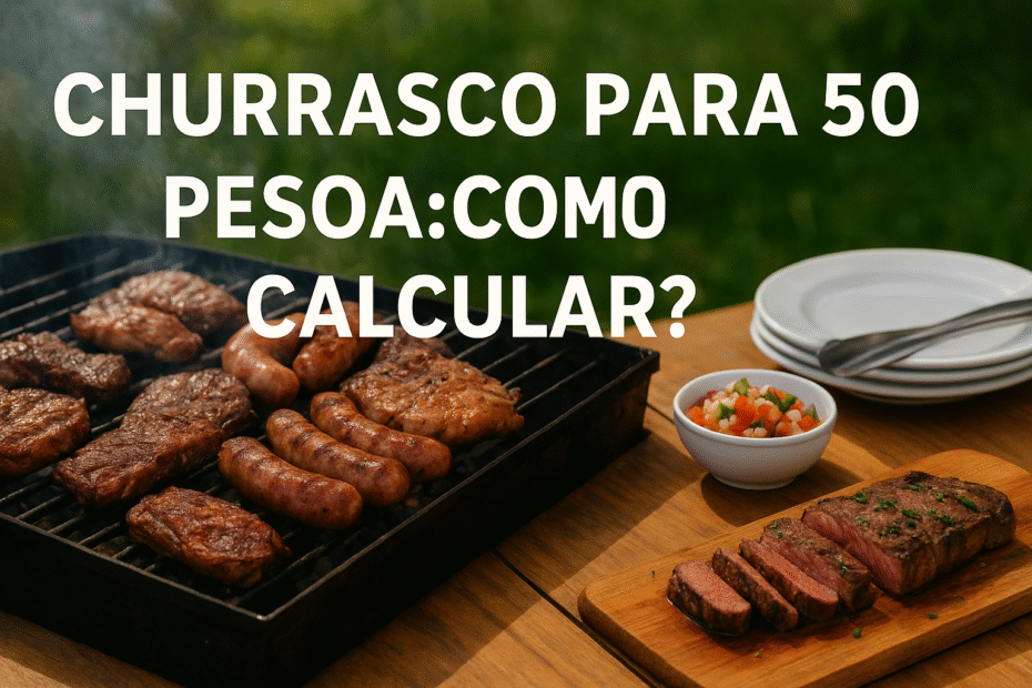 churrasco para 50 pessoas como calcular