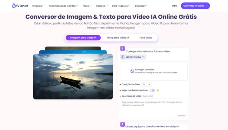 IA para Transformar Imagem em Vídeo