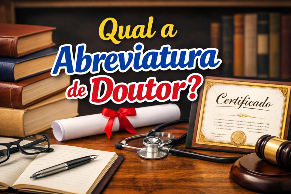 Qual a abreviatura de doutor Dr.