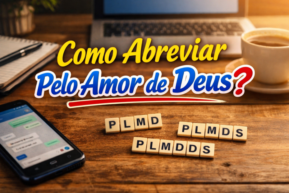 como abreviar pelo amor de deus
