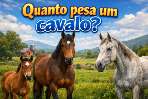 quanto pesa um cavalo animal