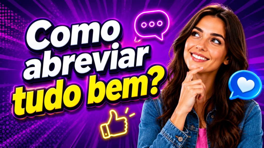 como abreviar tudo bem no zap