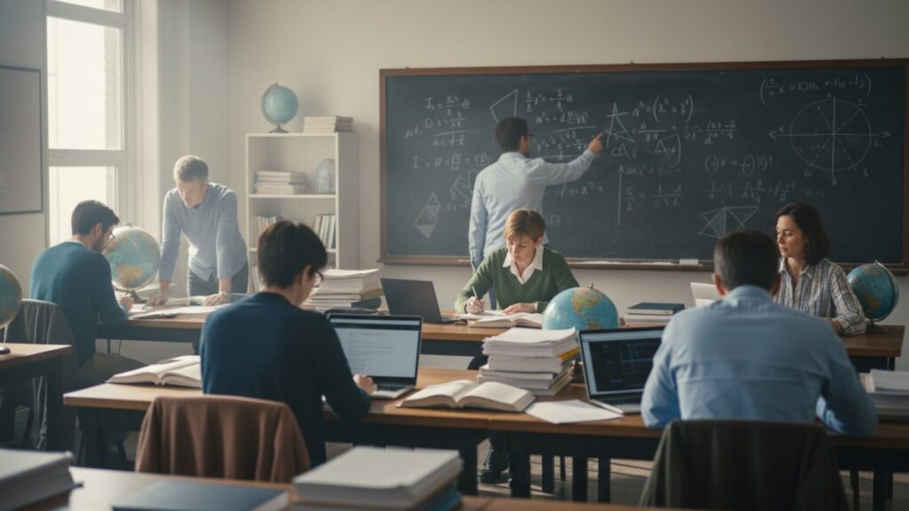 Estudantes universitários ilustrando quanto tempo dura a faculdade de astronomia